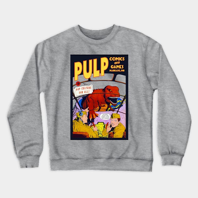 Pulp T-Rex Crewneck Sweatshirt by PULP Comics and Games